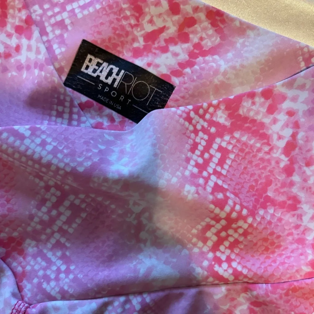 Beach Riot Pink Snakeskin Patterned Set - Picture 2 of 3